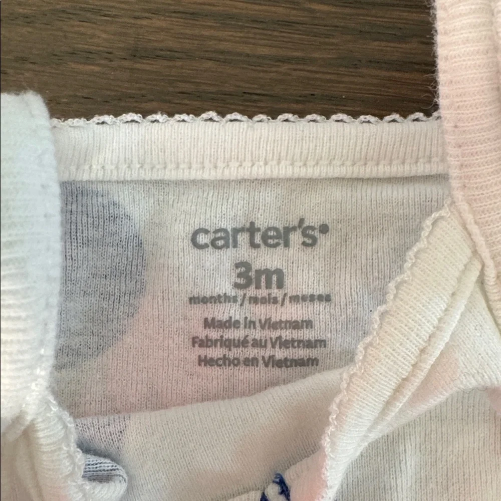 Carters Blue & White Polka Dot 2 Pc Outfit | 3 Months